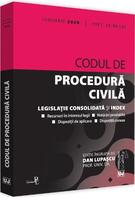 Copertă produs Codul de procedură civilă. Legislație consolidată și index (ianuarie 2020)