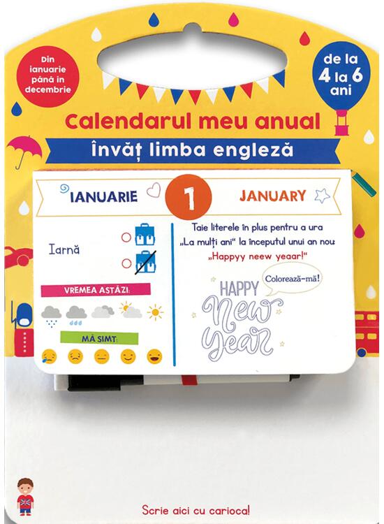 Copertă produs Calendarul meu anual. &Icirc;nvăț limba engleză de la 4 la 6 ani - gallery big 1