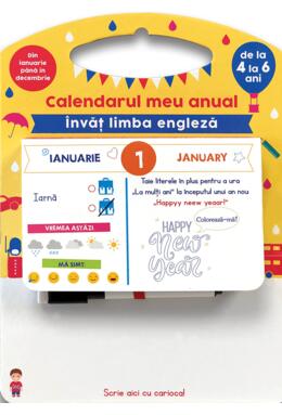 Copertă produs Calendarul meu anual. &Icirc;nvăț limba engleză de la 4 la 6 ani