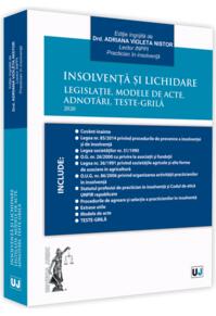 Copertă produs Insolvență și lichidare. Legislație, modele de acte, adnotări, teste-grilă 2020