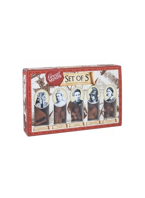 Copertă produs Set 5 puzzle-uri din lemn. Great Minds - gallery big 1
