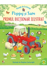 Copertă produs Povești de la fermă. Poppy și Sam. Primul dicționar ilustrat