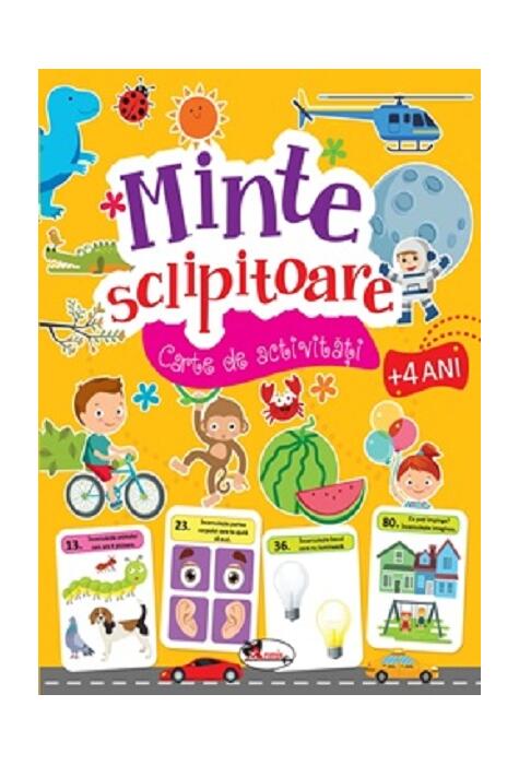 Copertă produs Minte sclipitoare. Carte de activități +4 ani
