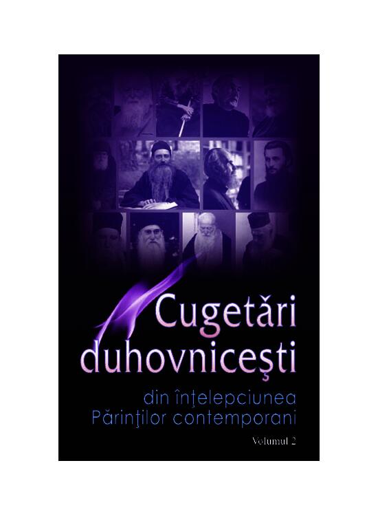 Copertă produs Cugetări duhovniceşti. Volumul II Din &icirc;nțelepciunea Părinților contemporani - gallery big 1