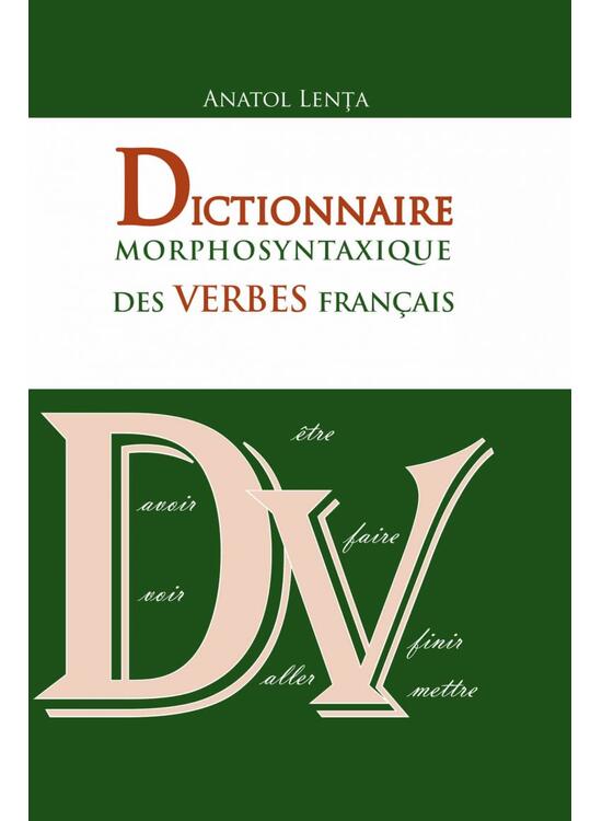 Copertă produs Dictionnaire morphosyntaxique des verbes francais - gallery big 1