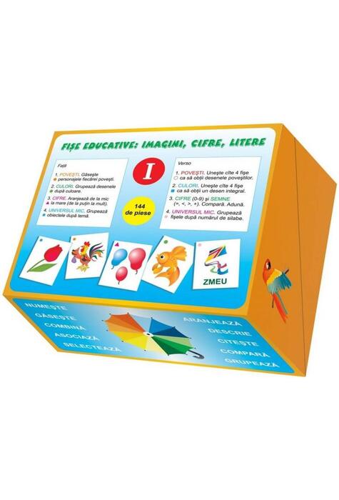 Copertă produs Fi​ș​e educative: imagini, cifre, litere (I)