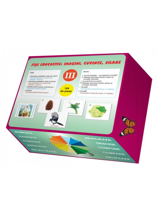 Copertă produs Fi​ș​e educative: imagini, cuvinte, silabe (III) - gallery big 1