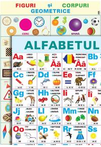 Copertă produs Planșă didactică - Alfabetul și figuri geometrice