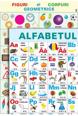 Copertă produs Planșă didactică - Alfabetul și figuri geometrice
