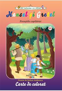 Copertă produs Hansel și Gretel. Carte de colorat