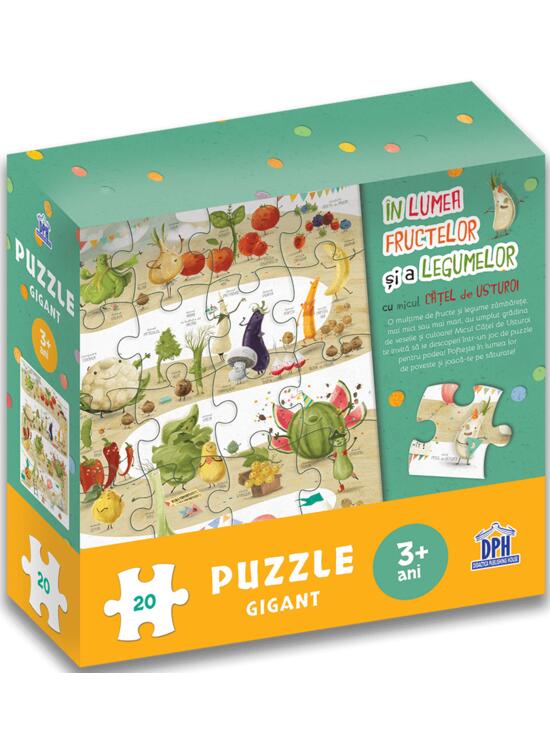 Copertă produs În lumea fructelor și a legumelor cu micul cățel de usturoi. Puzzle gigant - gallery big 1
