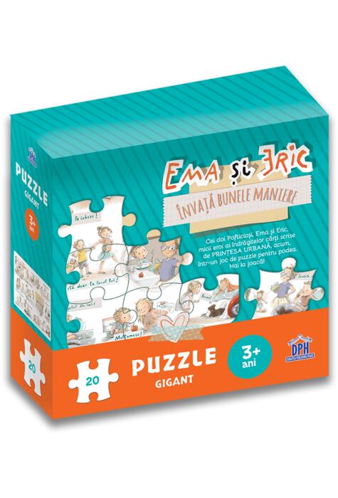 Copertă produs Ema și Eric &icirc;nvață bunele maniere. Puzzle gigant