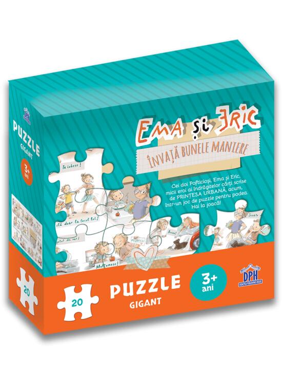 Copertă produs Ema și Eric &icirc;nvață bunele maniere. Puzzle gigant - gallery big 1