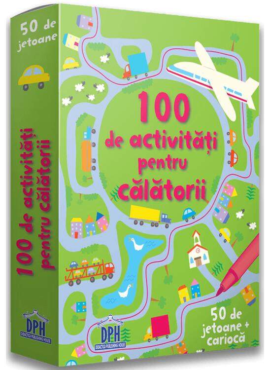 Copertă produs 100 de activități pentru călătorii. 50 de jetoane + cariocă - gallery big 1