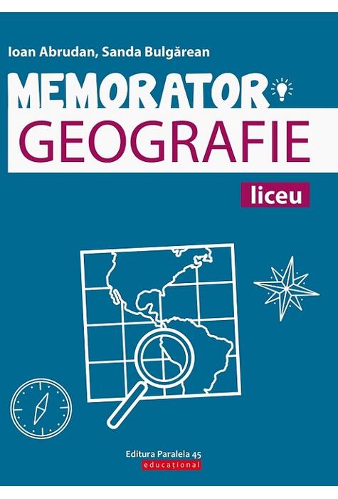 Copertă produs Memorator de geografie pentru liceu