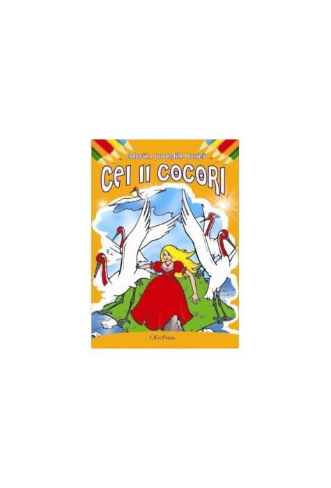 Copertă produs Cei 11 cocori. Colorăm poveștile bunicii