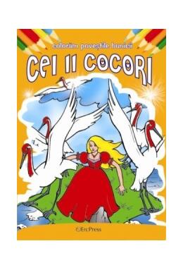 Copertă produs Cei 11 cocori. Colorăm poveștile bunicii