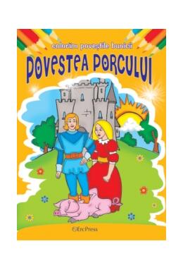Copertă produs Povestea porcului. Colorăm poveștile bunicii