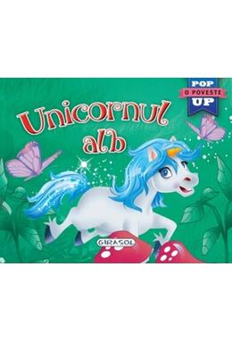 Copertă produs Unicornul alb. Cărți pop-up