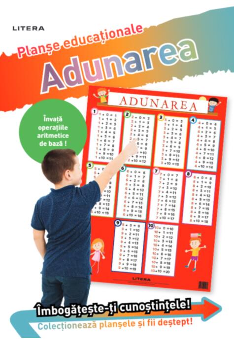 Copertă produs Adunarea 1/10. Planșe educaționale