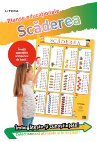Copertă produs Scăderea 0/10. Planșe educaționale