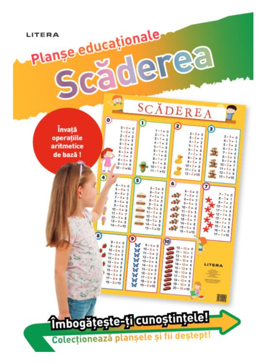 Copertă produs Scăderea 0/10. Planșe educaționale - gallery big 2