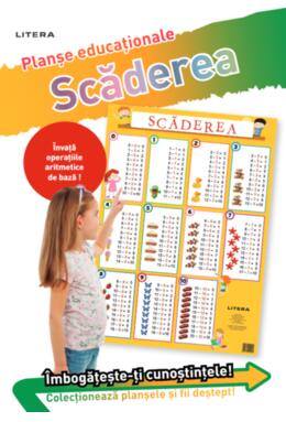 Copertă produs Scăderea 0/10. Planșe educaționale