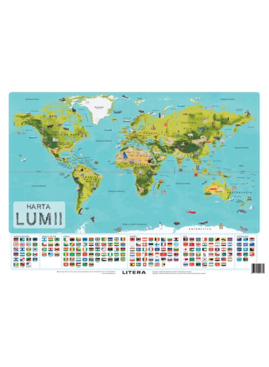 Copertă produs Harta lumii. Planșe educaționale - gallery big 1