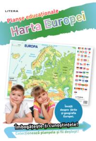 Copertă produs Harta Europei. Planșe educaționale