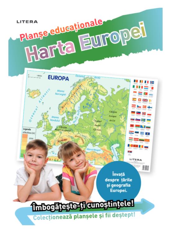 Copertă produs Harta Europei. Planșe educaționale - gallery big 2