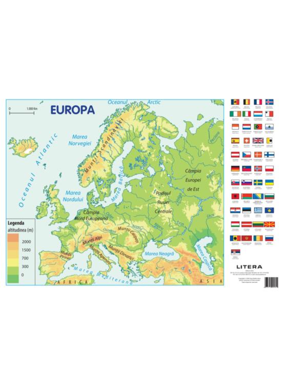 Copertă produs Harta Europei. Planșe educaționale - gallery big 1