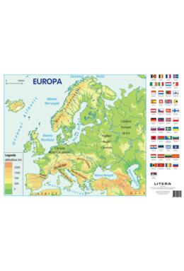 Copertă produs Harta Europei. Planșe educaționale