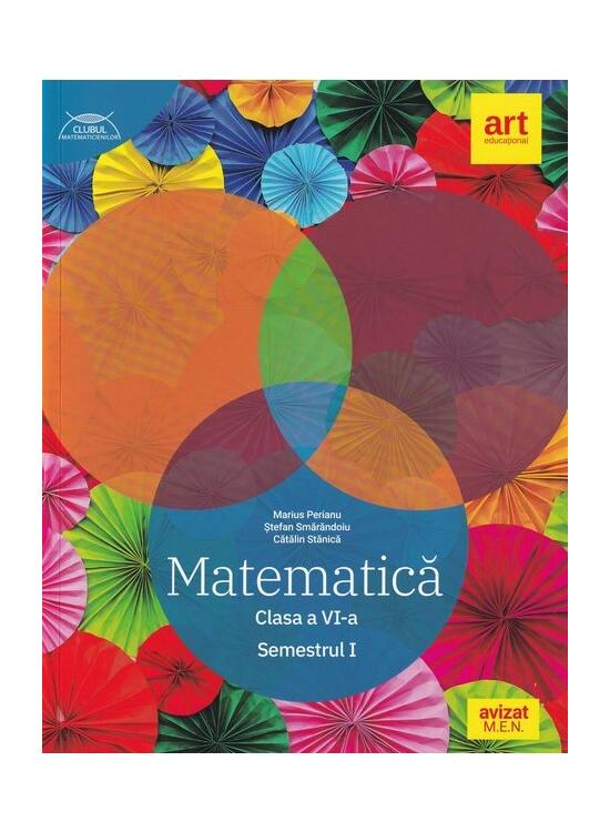 Copertă produs Matematică. Clasa a VI-a. Semestrul 1 - Traseul albastru. Clubul Matematicienilor - gallery big 1