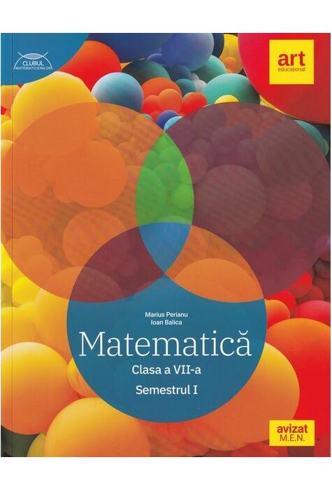 Copertă produs Matematică. Clasa a VII-a. Semestrul 1 - Traseul albastru. Clubul Matematicienilor