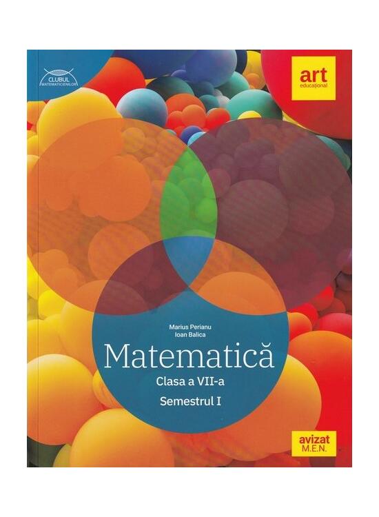 Copertă produs Matematică. Clasa a VII-a. Semestrul 1 - Traseul albastru. Clubul Matematicienilor - gallery big 1