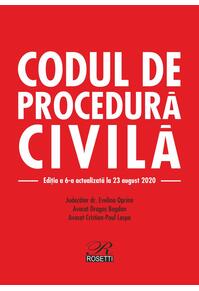 Copertă produs Codul de procedură civilă. Ediția a 6-a actualizată la 23 august 2020