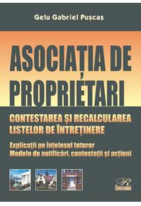 Copertă produs Asociația de proprietari. Contestarea și recalcularea listelor de &icirc;ntreținere