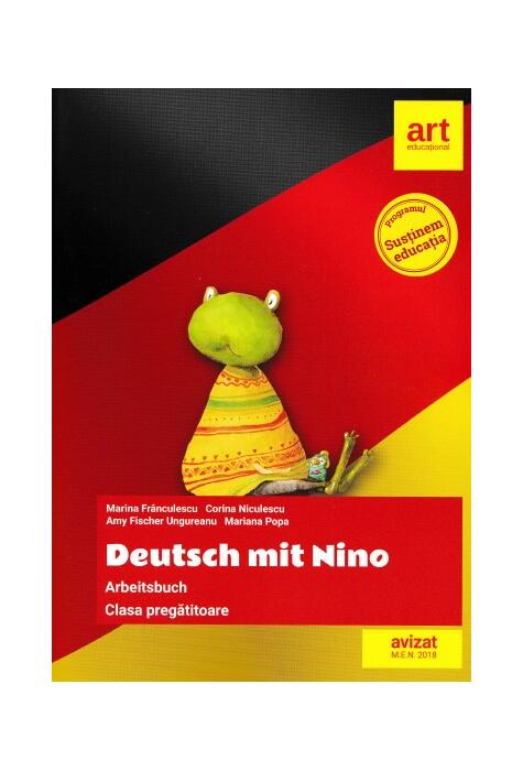 Copertă produs Deutsch mit Nino. Arbeitsbuch. Clasa pregătitoare