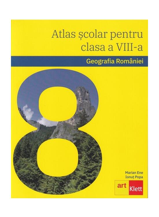 Copertă produs Geografia Rom&acirc;niei. Atlas școlar pentru clasa a VIII-a - gallery big 1