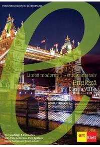 Copertă produs Limba engleză. Limba modernă 1. Studiu intensiv. Clasa a VIII-a