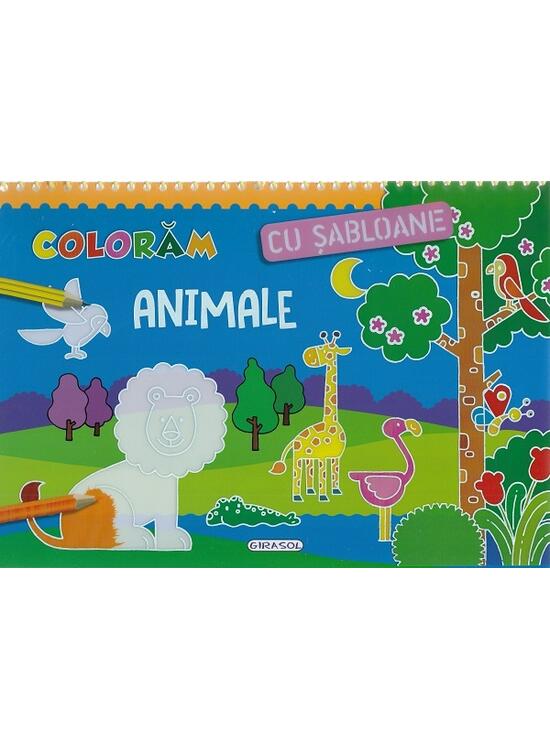 Copertă produs Colorăm cu șabloane. Animale - gallery big 1