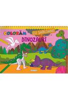 Colorăm cu șabloane. Dinozauri