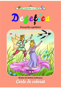 Copertă produs Degețica. Carte de colorat