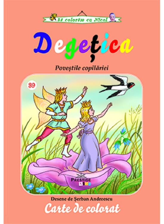 Copertă produs Degețica. Carte de colorat - gallery big 1