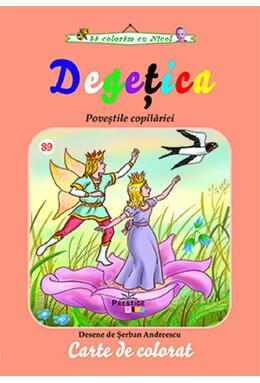 Copertă produs Degețica. Carte de colorat
