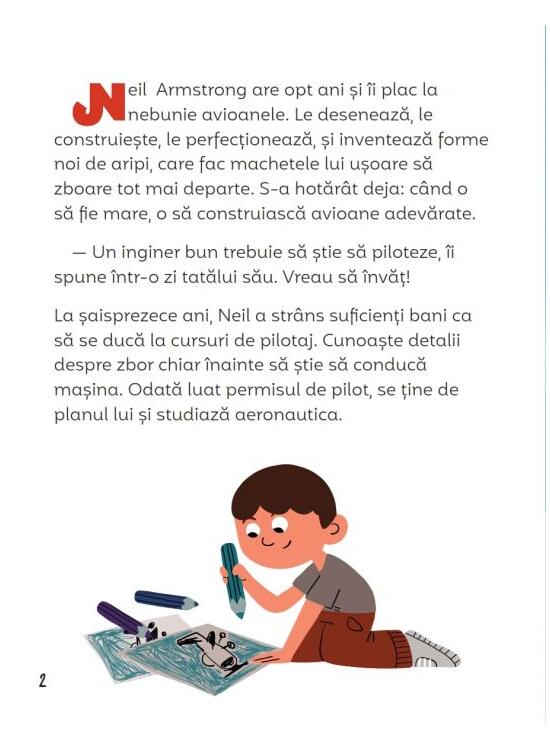 Copertă produs Povestea mea de seară. Neil Armstrong și cucerirea spațiului - gallery big 2