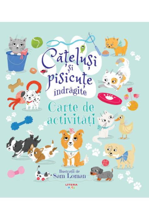 Copertă produs Cățeluși și pisicuțe &icirc;ndrăgite. Carte de activități