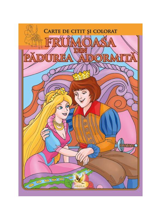 Copertă produs Frumoasa din pădurea adormită. Carte de citit și colorat - gallery big 1