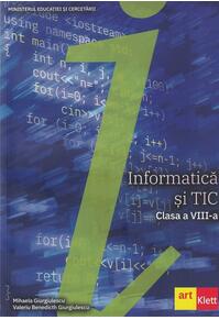 Copertă produs Informatică și TIC. Manual clasa a VIII-a