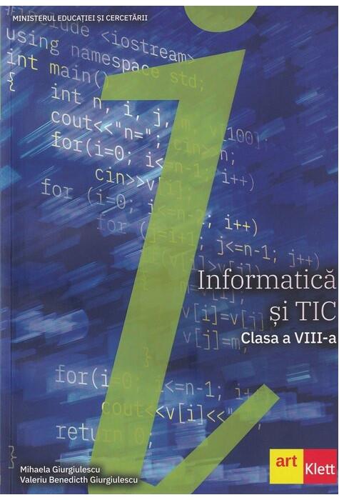 Copertă produs Informatică și TIC. Manual clasa a VIII-a